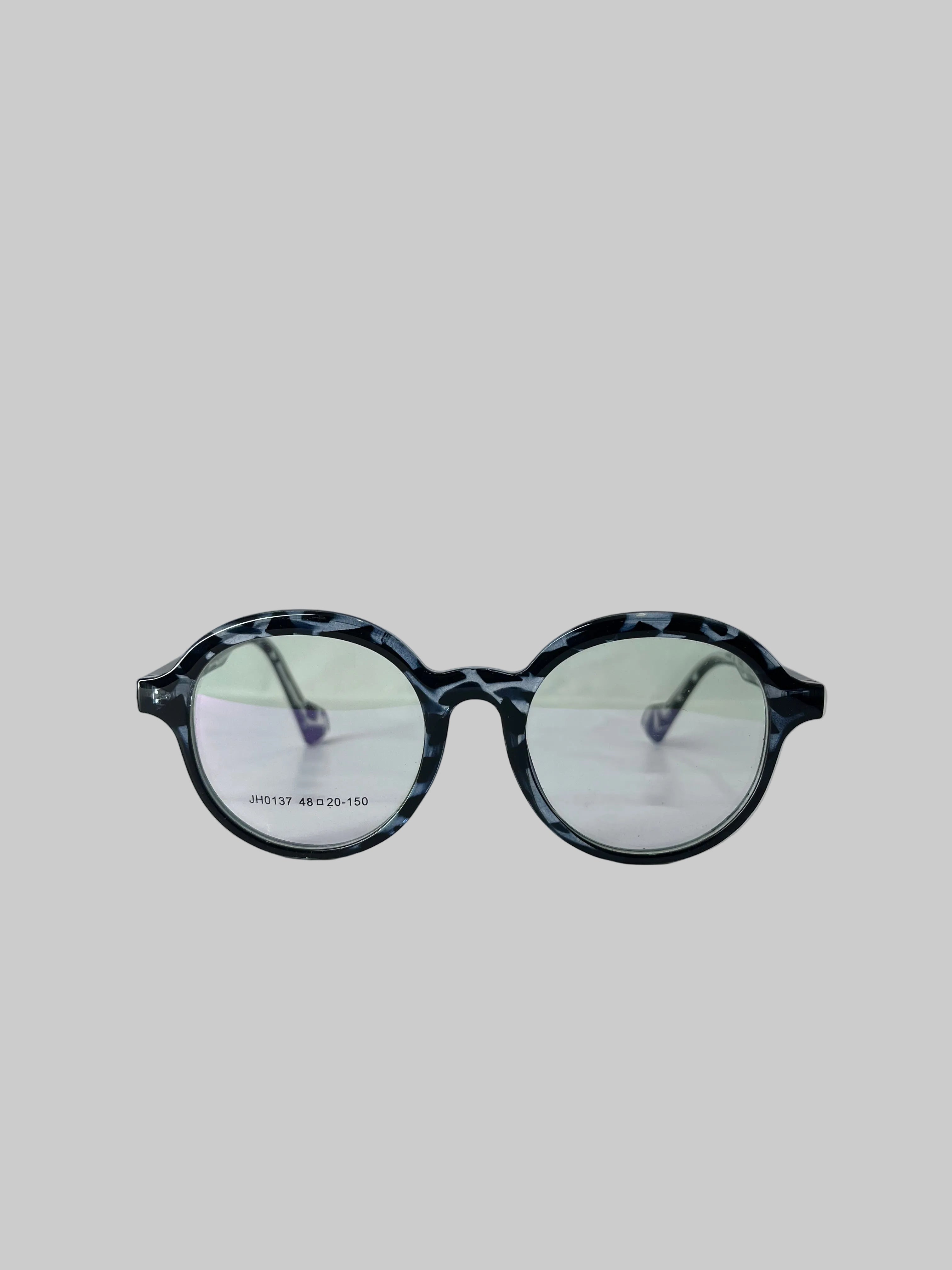 Midnight Granite Round Glasses