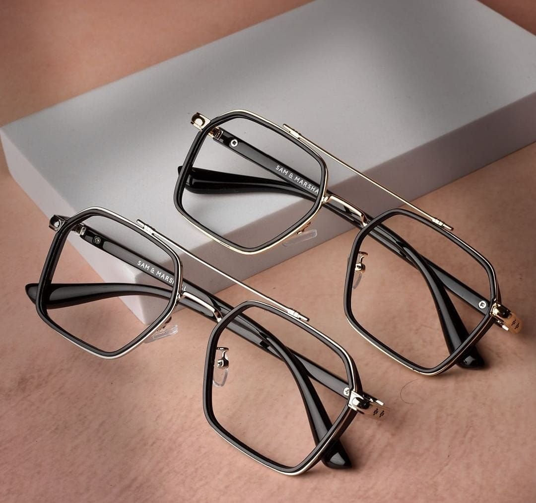 Geometric Aviator Eyeglasses